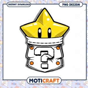 Cute Star Character PNG Clipart for Digital Downloads