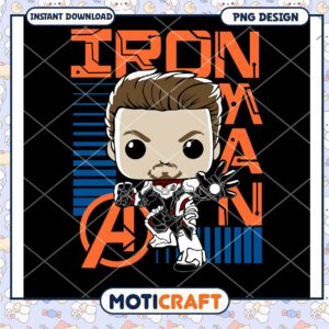 Cute Iron Man PNG Design for Instant Download Lovers