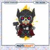 Cute Dog Thor Character PNG Instant Download Design File