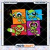 Cute Cartoon Ninja Turtles PNG Instant Download Design