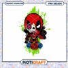 Cute Cartoon Deadpool Skull PNG Design Downloadable Art