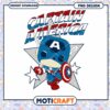 Cute Captain America PNG Design Instant Download for Kids