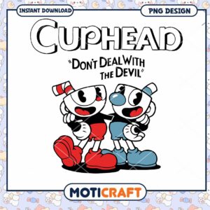 Cuphead PNG Design Instant Download for Fans and Crafters