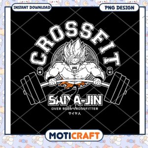 CrossFit Saiyan A Jin PNG Design for Fitness Lovers