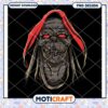 Creepy Red Hooded Skull PNG Design for Instant Download 2 Creepy Red Hooded Skull PNG Design for Instant Download