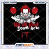 Creepy Pennywise We All Float Down Here PNG Design Art 1 Creepy Pennywise We All Float Down Here PNG Design Art