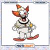 Creepy Clown PNG Instant Download Fun Design for All Ages