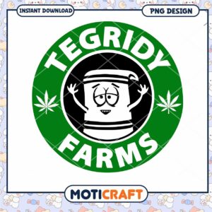 Creative Tegridy Farms PNG Download Fun Cannabis Design