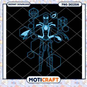 Cool Spider Man PNG Graphic Instant Download Design 2023