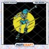 Cool Skeleton Skateboarding PNG Design for Instant Download