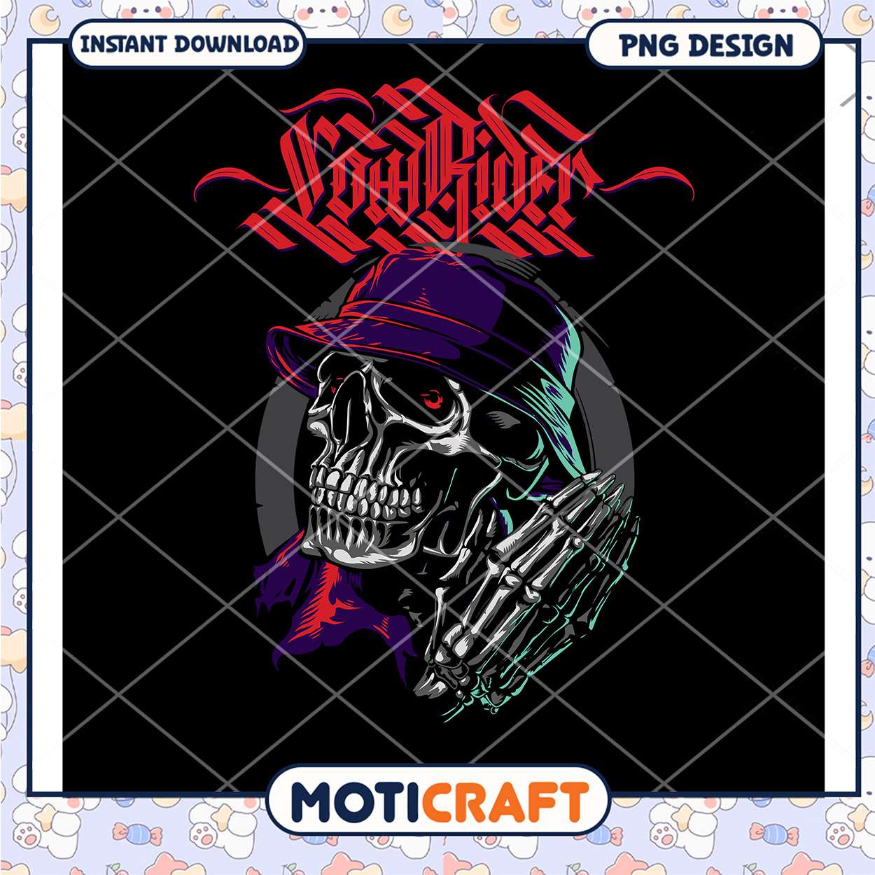 Cool Rider Skull PNG Design for Instant Download Art Cool Rider Skull PNG Design for Instant Download Art