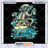 Cool Octopus Driving VW Van PNG Art Design for Download