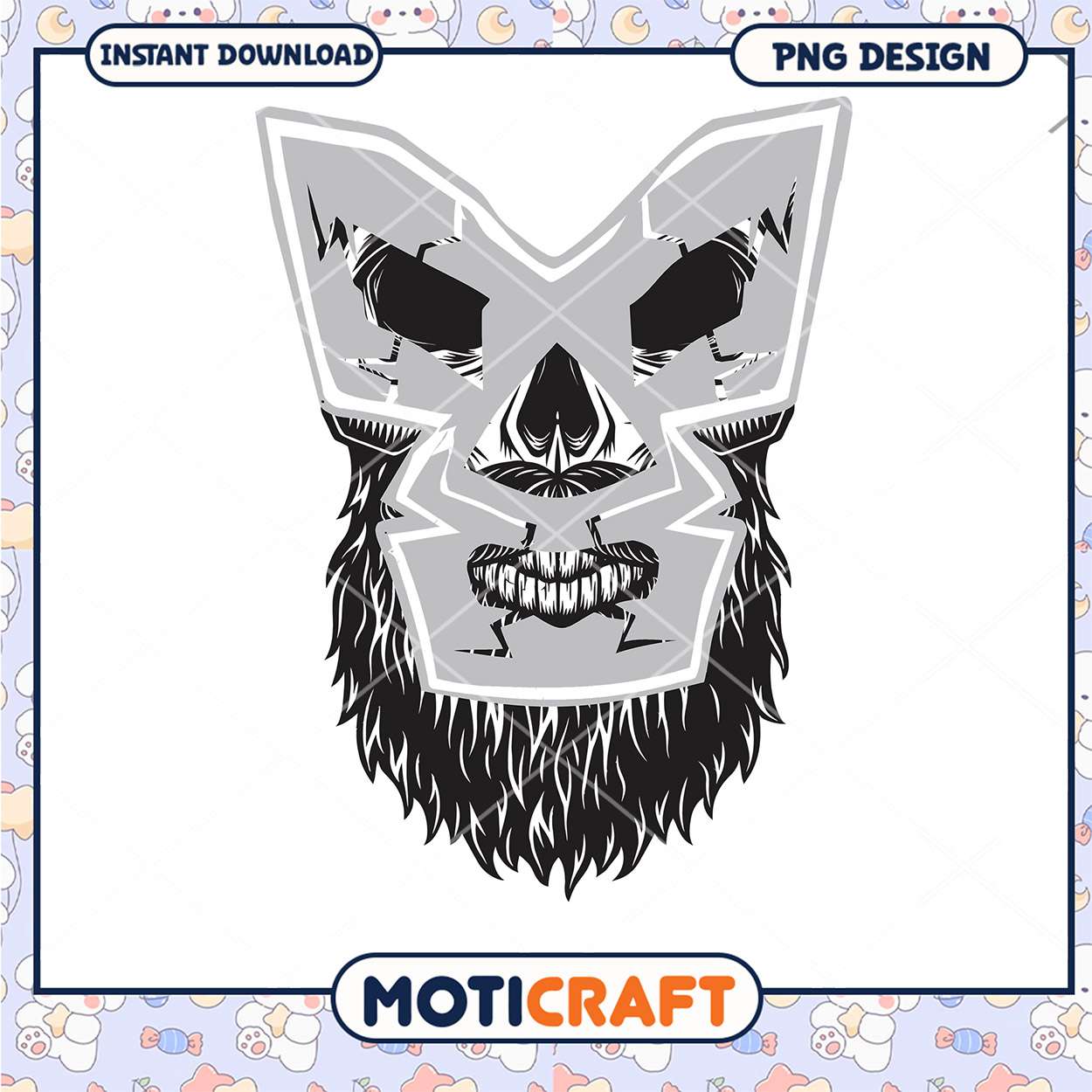 Cool Modern Skull Mask PNG Design for Instant Download Cool Modern Skull Mask PNG Design for Instant Download