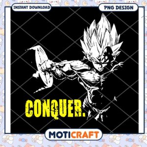 Conquer Graphic PNG Design for Instant Download Art