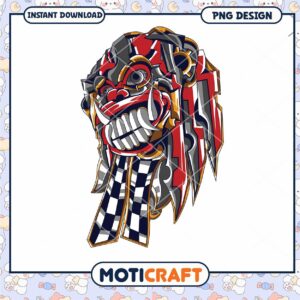 Colorful Lion Head PNG Design for Instant Download Crafting
