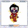 Colorful Iron Skull PNG Design for Instant Download Art
