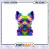 Colorful Cute Dog Portrait PNG Digital Download Art Design 2 Colorful Cute Dog Portrait PNG Digital Download Art Design