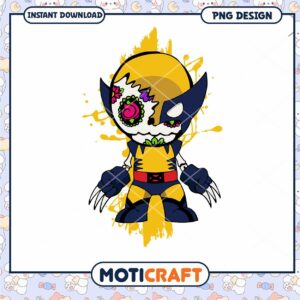 Colorful Cartoon Character PNG Design Instant Download Art