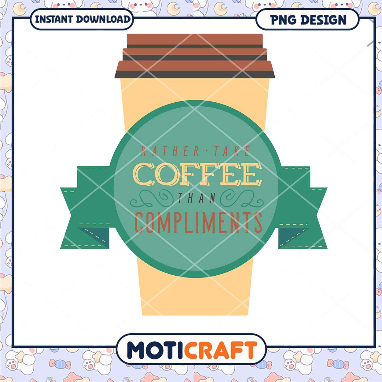 Coffee Lovers Quote PNG Design for Instant Download Art Coffee Lovers Quote PNG Design for Instant Download Art
