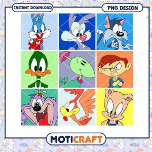 Classic Cartoon Characters PNG Bundle for Instant Download