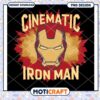 Cinematic Iron Man PNG Design for Instant Download Art