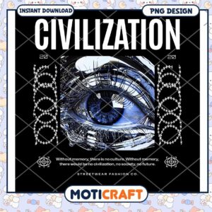 Civilization PNG Design for Streetwear Fashion Download