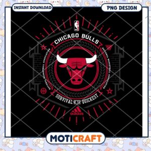 Chicago Bulls Survival of the Quickest PNG Graphic Design