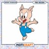 Cheerful Cartoon Piglet PNG Design for Instant Download