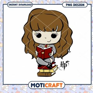 Charming Reading Girl PNG Cute Cartoon Character Design