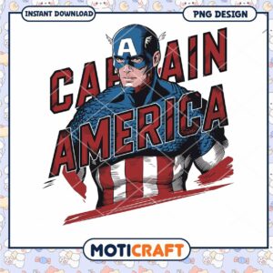 Captain America PNG Instant Download Graphic Design Art