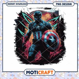 Captain America PNG Art Instant Download for Fans