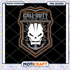 Call of Duty Black Ops Skull Logo PNG Download Design