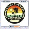 California Surf Night Summer Time PNG Download Design