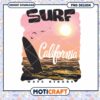 California Surf PNG Design for Wave Riders Instant Download