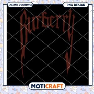 Burberry Inspired PNG Design for Instant Download Use