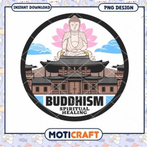 Buddhism Spiritual Healing Png Design Instant Download Art
