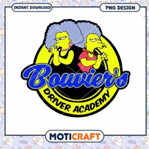 Bowier's Driver Academy PNG Design Instant Download Art