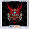 Bold Red Samurai Skull PNG Design for Instant Download 1 Bold Red Samurai Skull PNG Design for Instant Download