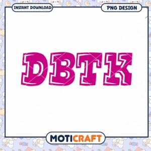 Bold DBTK Pink PNG Design for Creative Projects Download