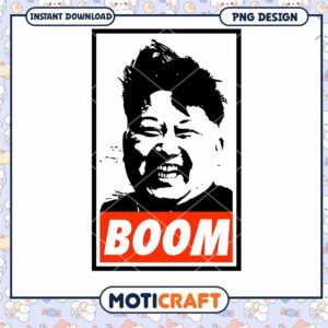 Bold Boom PNG Design Instant Download Graphic Art Image