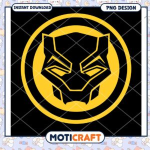 Black Panther PNG Design Instant Download Graphic Art