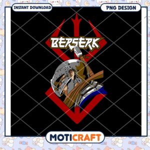 Berserk Knight PNG Instant Download Graphic Design Art