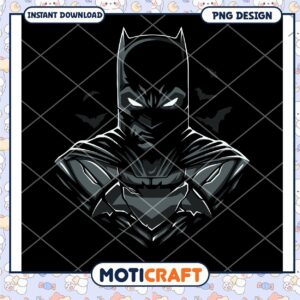 Batman PNG Design for Instant Downloadable Art Print