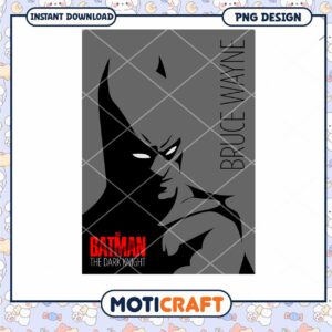 Batman Bruce Wayne Dark Knight PNG Downloadable Art Design