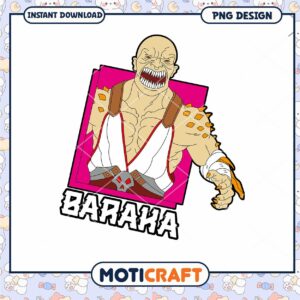 Baraka Character PNG Design Instant Download for Fans