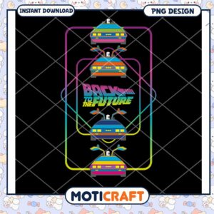 Back to the Future PNG Design Instant Download Art Print
