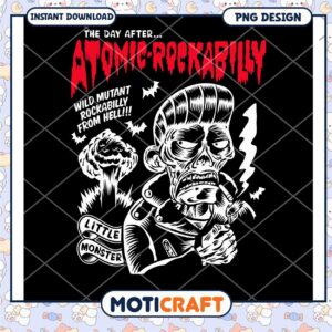 Atomic Rockabilly PNG Design for Retro T Shirt Print Atomic Rockabilly PNG Design for Retro T Shirt Print