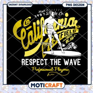 California Surfer PNG Design
