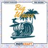 Big Waves Surfer PNG Design Download