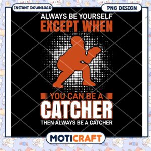 Baseball Catcher PNG Design